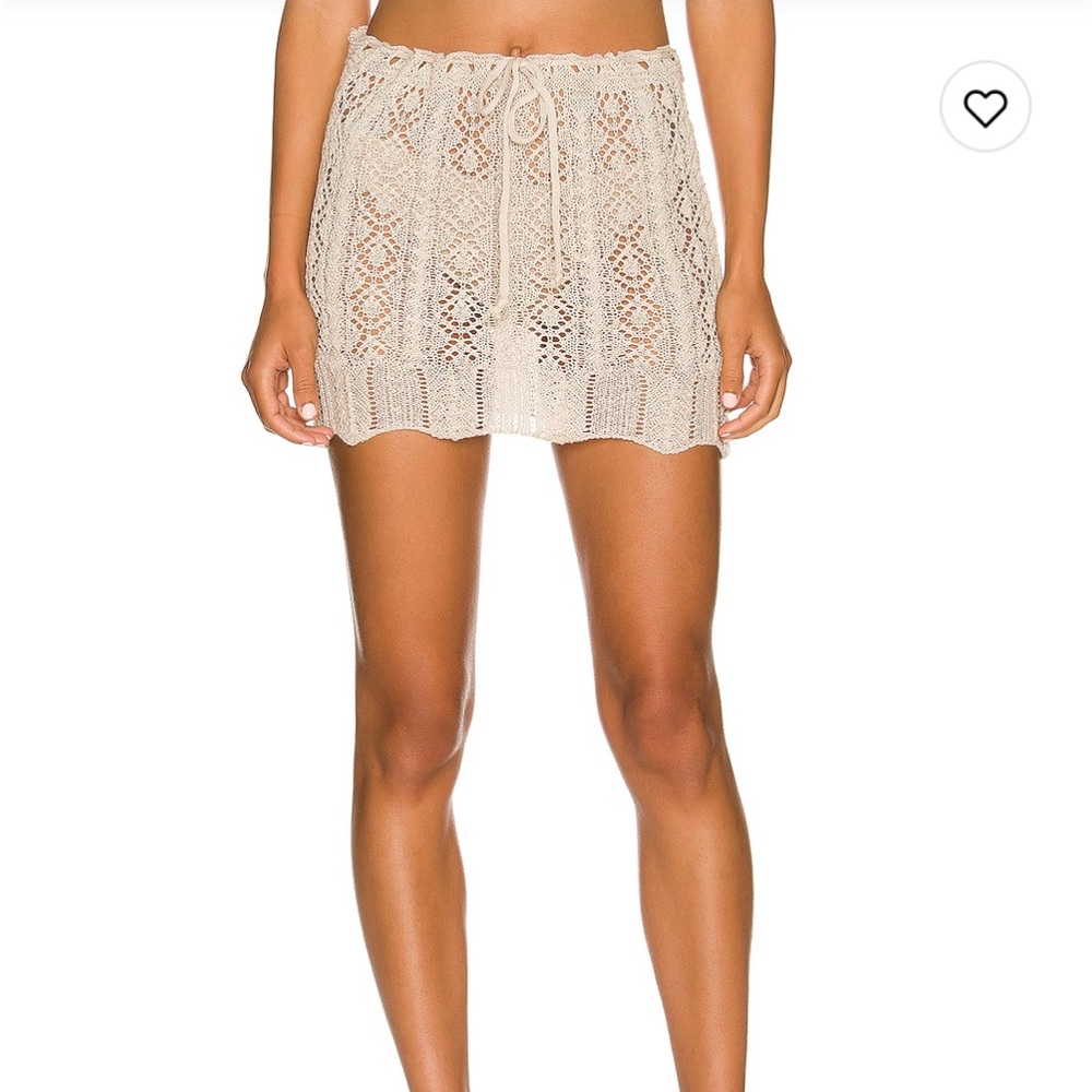 REVOLVE SNDYS Beige Beach Cover Up Skirt